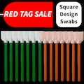 RED TAG Sale Square Design Swabs