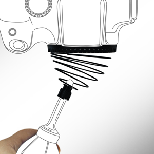 FlexoDome sensor cleaning protective device for the bulb blower